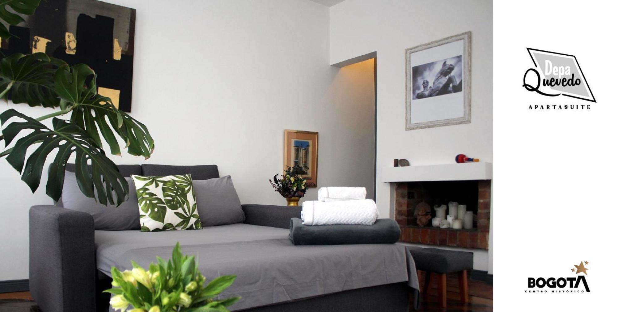 Depa Quevedo - Trendy Revamped Flat - Exceptional Spot In Bogota'S Historic Colonial Square - Candelaria Exteriér fotografie