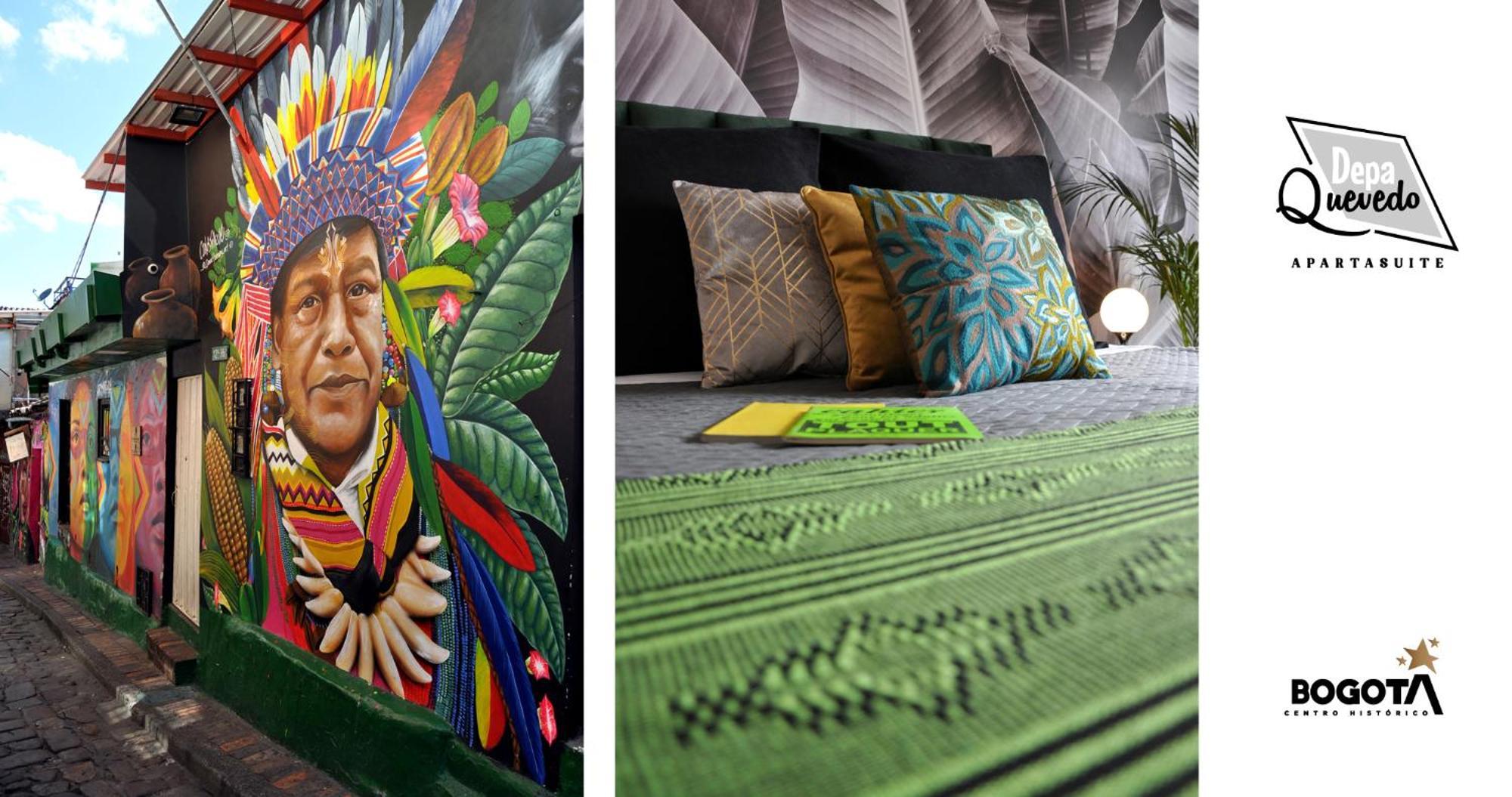 Depa Quevedo - Trendy Revamped Flat - Exceptional Spot In Bogota'S Historic Colonial Square - Candelaria Exteriér fotografie